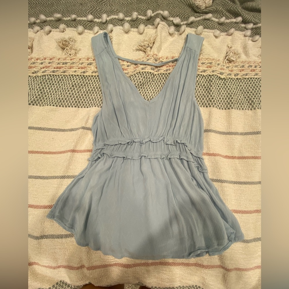 Baby blue blouse
